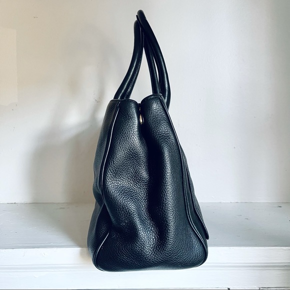 Marc Jacobs Black Leather Empire City Leather Structured Top Handle Tote Bag - Picture 4 of 16